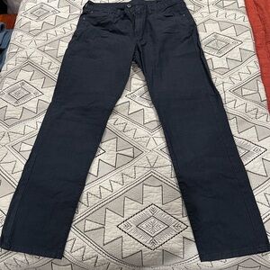 Bonobos Herringbone Patterned Pants in Dark Blue